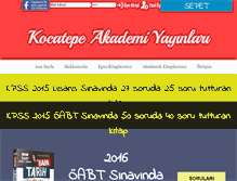 Tablet Screenshot of kocatepekitap.com